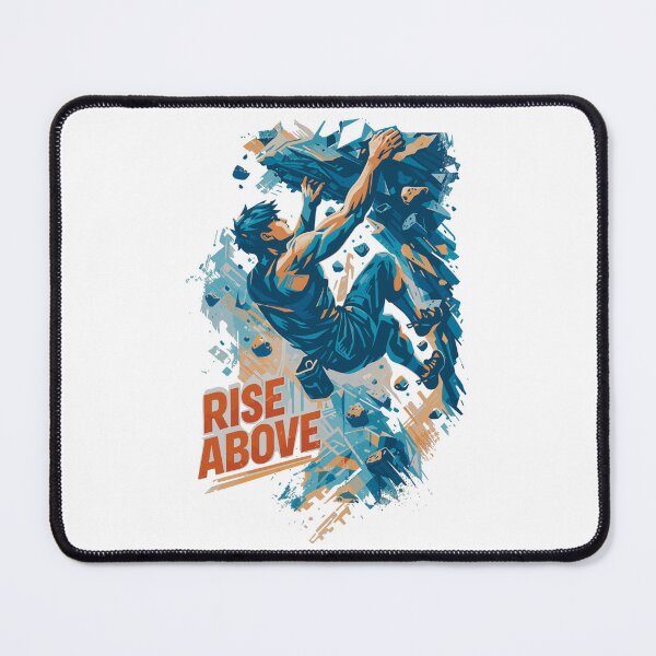 Item preview, Bouldering Man Shirt Rise above Climbing designed and sold by Pineapple-Tree.