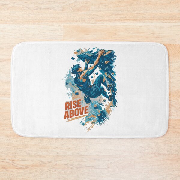 Item preview, Bouldering Man Shirt Rise above Climbing designed and sold by Pineapple-Tree.