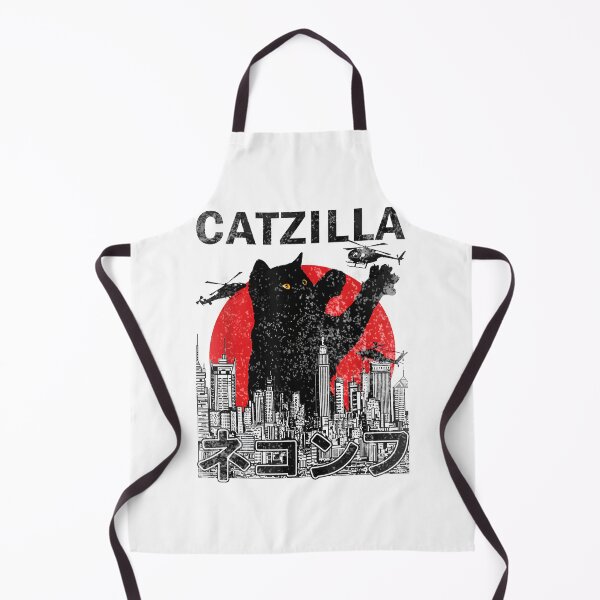 Item preview, Catzilla Japanese Vintage Sunset Style Cat Illustration for Kitten Lovers designed and sold by Shippedit.