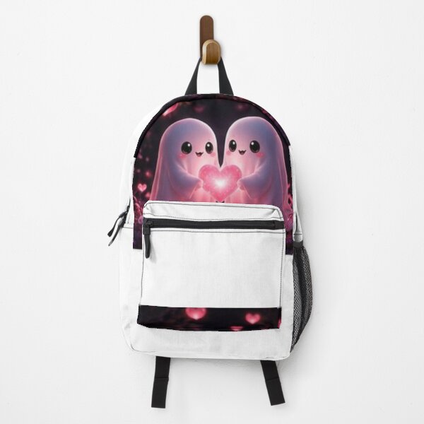 Item preview, Cute Ghost Couple with Glowing Heart designed and sold by ThilankaDesign.