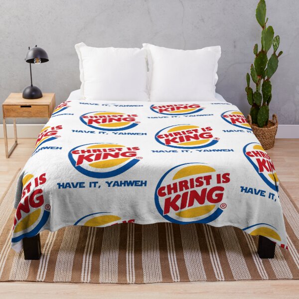 Item preview, Christ Is King Have It Yahweh Christian Burger King Parody Funny Faith designed and sold by Glow-Paw-Studio.