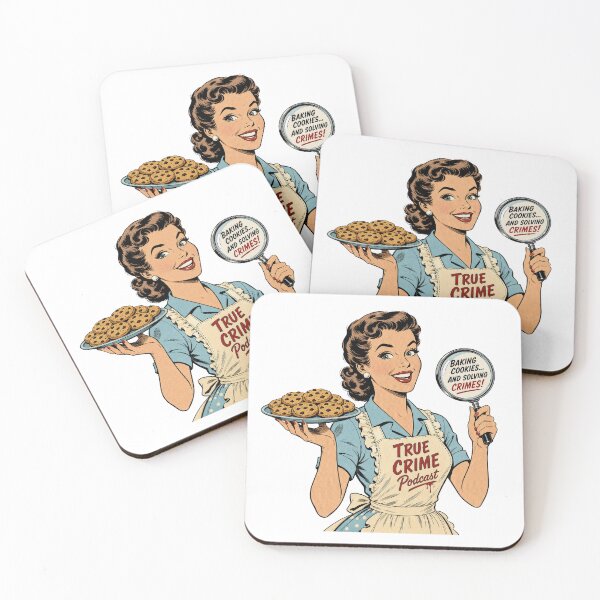 Item preview, Baking Cookies And Solving Crimes Retro True Crime Podcast designed and sold by CoolCrazyChaos.