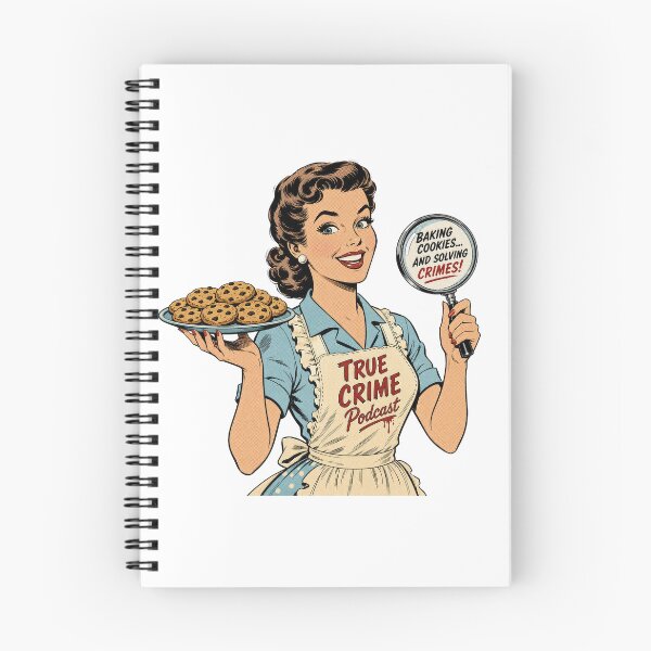 Item preview, Baking Cookies And Solving Crimes Retro True Crime Podcast designed and sold by CoolCrazyChaos.