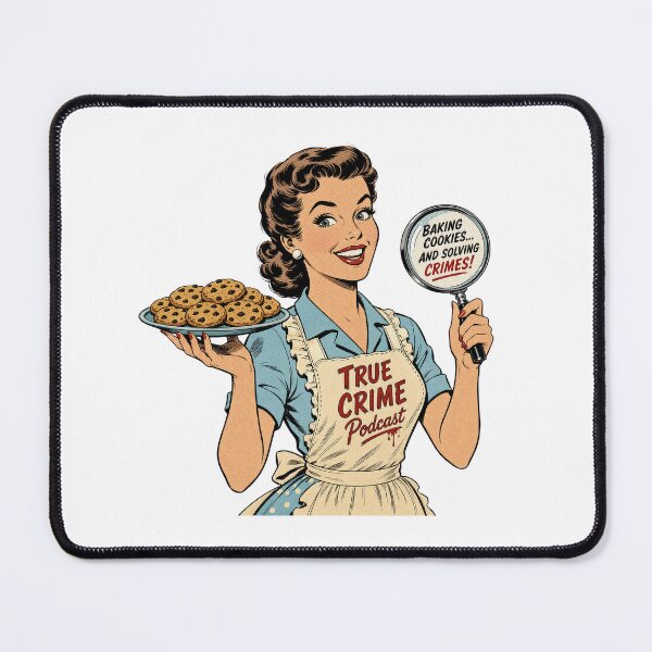 Item preview, Baking Cookies And Solving Crimes Retro True Crime Podcast designed and sold by CoolCrazyChaos.