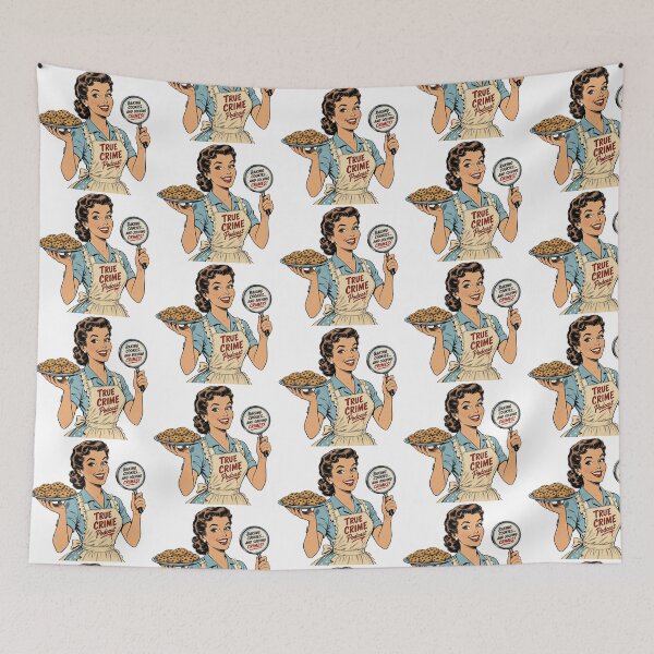 Item preview, Baking Cookies And Solving Crimes Retro True Crime Podcast designed and sold by CoolCrazyChaos.