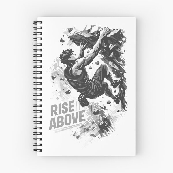 Item preview, Rise Above Bouldering Shirt – Climbing Motivation designed and sold by Pineapple-Tree.