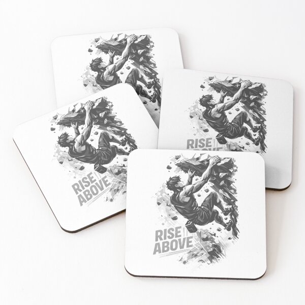 Artikelvorschau, Rise Above Bouldern Shirt – Klettern Motivation entworfen und verkauft von Pineapple-Tree.