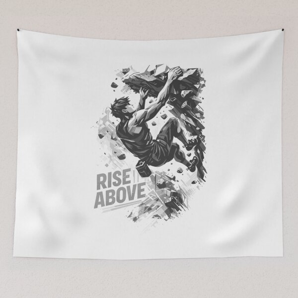 Item preview, Rise Above Bouldering Shirt – Climbing Motivation designed and sold by Pineapple-Tree.