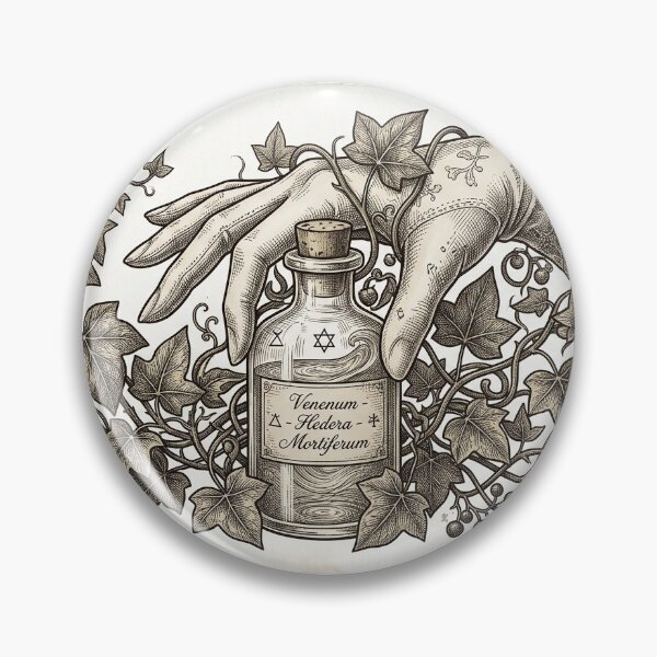 Item preview, Victorian Hand Holding Poison Bottle Dark Academia designed and sold by BrFrong.