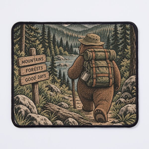 Item preview, Into the Wild – Bear Backpacking Mountain Adventure designed and sold by pecussoul.