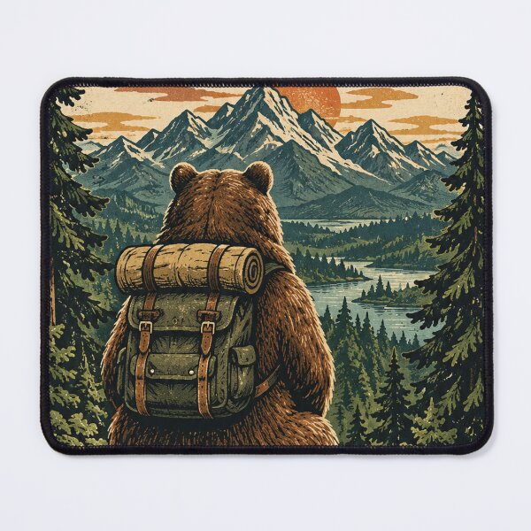 Item preview, Into the Wild – Bear Backpacking Mountain Adventure designed and sold by pecussoul.