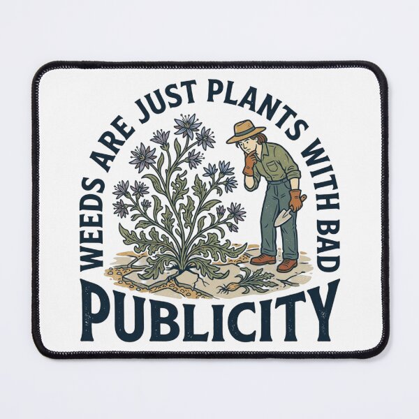 Item preview, Weeds Are Just Plants With Bad Publicity Vintage Botanical Art designed and sold by mood-draftsman.