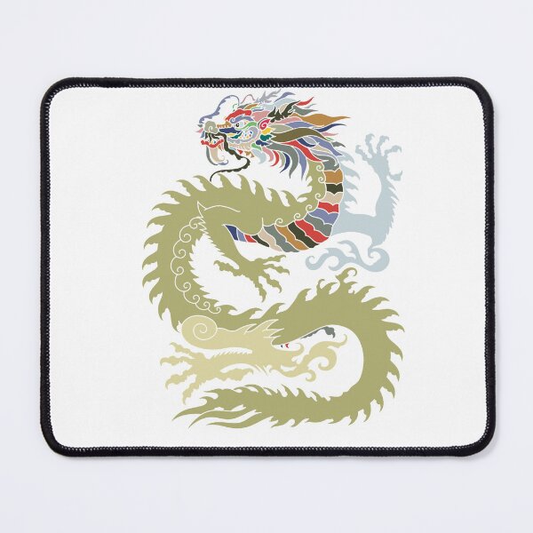 Item preview, Olive Chinese Dragon - Abstract Mythical Line Art designed and sold by iampaulmorris.