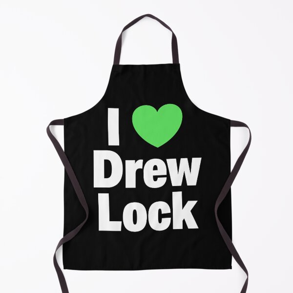 Item preview, I Love Drew Lock Green Heart Football Fan Quarterback Support Gift designed and sold by Glow-Paw-Studio.