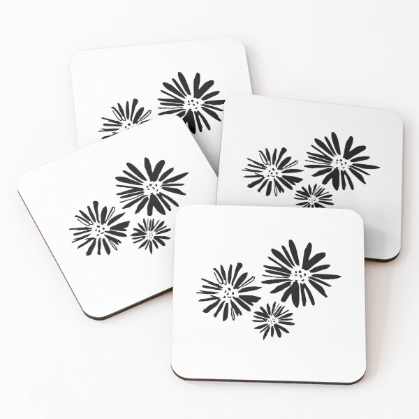 Item preview, Black flower print designed and sold by punitaillustrates.