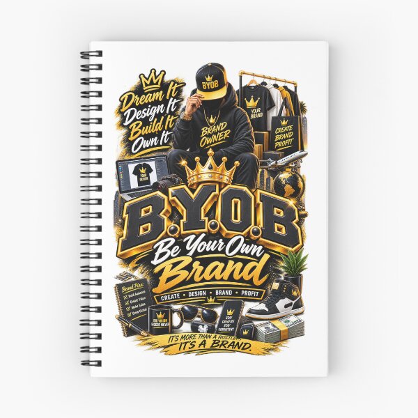 Item preview, B.Y.O.B. Be Your Own Brand – Creator Entrepreneur Motivation designed and sold by BilcoStillbaze.