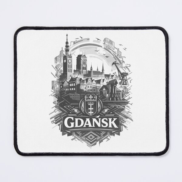 Item preview, Gdansk Skyline – Proud & Elegant in B/W designed and sold by Pineapple-Tree.