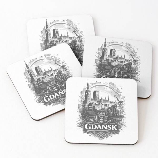 Item preview, Gdansk Skyline – Proud & Elegant in B/W designed and sold by Pineapple-Tree.