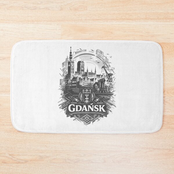 Item preview, Gdansk Skyline – Proud & Elegant in B/W designed and sold by Pineapple-Tree.