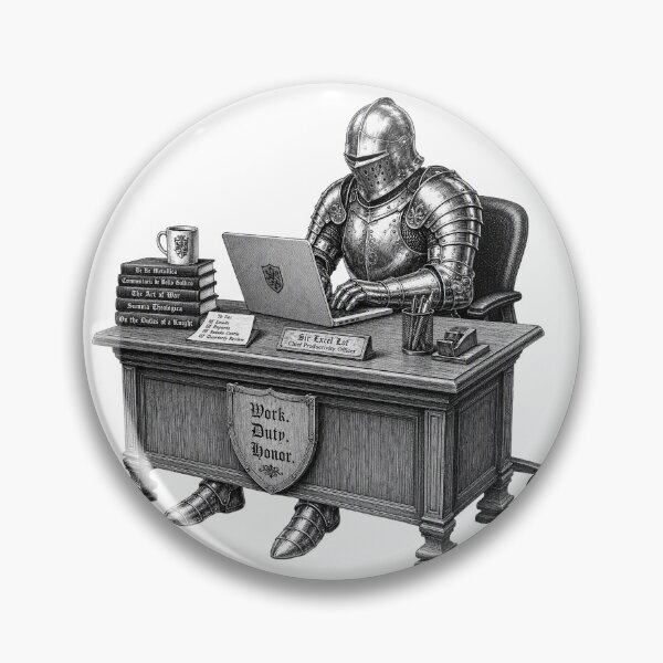 Item preview, Per My Last Raven Funny Medieval Knight Office Humor designed and sold by CoolCrazyChaos.