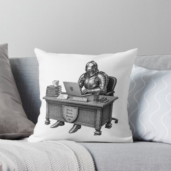 Item preview, Per My Last Raven Funny Medieval Knight Office Humor designed and sold by CoolCrazyChaos.