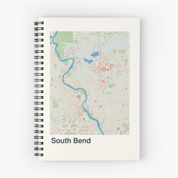 Item preview, South Bend Minimalistic Map Art designed and sold by MapsNerd.