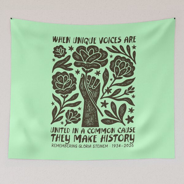 Item preview, Gloria Steinem - Gloria Steinem Memorial - Feminist Quote - Feminist Resistance - Feminist Icon designed and sold by FrancesRobb.