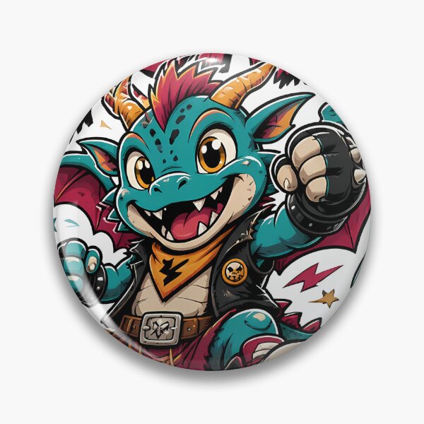 Item preview, Born To Roar Dragon Mascot Cartoon Graphic designed and sold by InkDriveStudio.