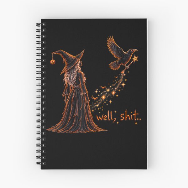 Item preview, Well Shit Funny Witch Crow Magic Wand Halloween Spooky designed and sold by Juansustait.