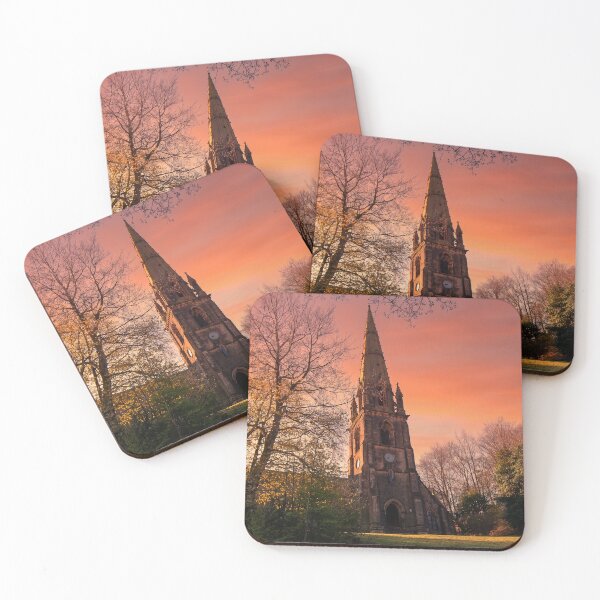 Item preview, Todmorden Unitarian Church at Sunset designed and sold by ArtworkNorth.