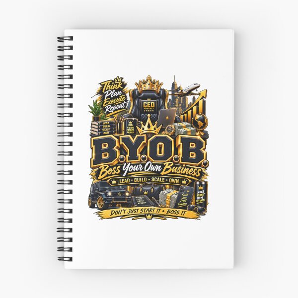 Item preview, B.Y.O.B. Boss Your Own Business – CEO Entrepreneur Motivation designed and sold by BilcoStillbaze.