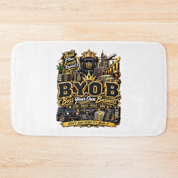 Item preview, B.Y.O.B. Boss Your Own Business – CEO Entrepreneur Motivation designed and sold by BilcoStillbaze.