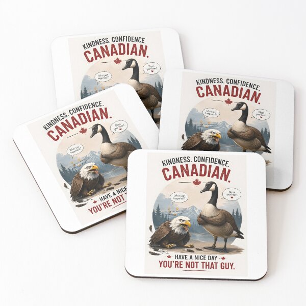 Item preview, Canadian Goose Vs American Eagle Funny Parody Graphic designed and sold by Sybille-Yates.