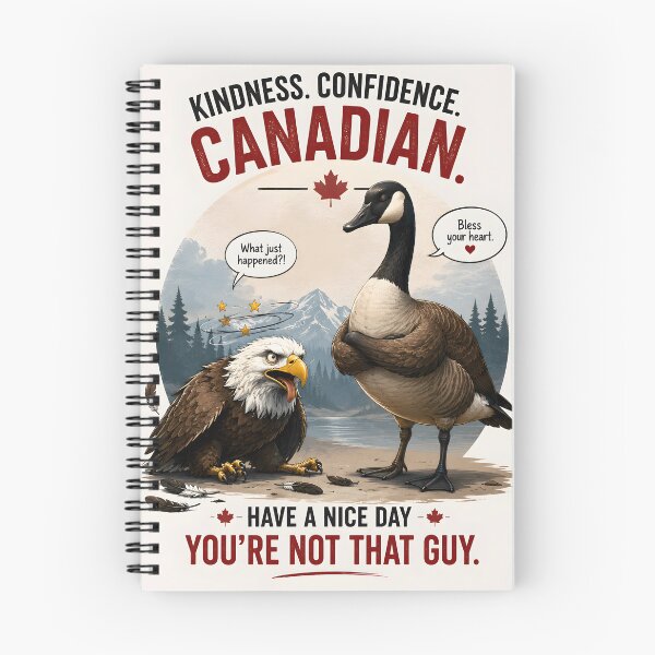 Item preview, Canadian Goose Vs American Eagle Funny Parody Graphic designed and sold by Sybille-Yates.