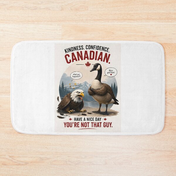 Item preview, Canadian Goose Vs American Eagle Funny Parody Graphic designed and sold by Sybille-Yates.