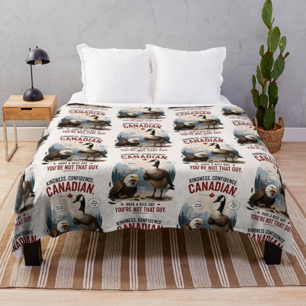 Item preview, Canadian Goose Vs American Eagle Funny Parody Graphic designed and sold by Sybille-Yates.