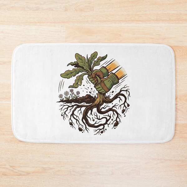 Item preview, Copy of Weed Pulling Dandelion Root Vintage Woodcut Gardener Art designed and sold by mood-draftsman.