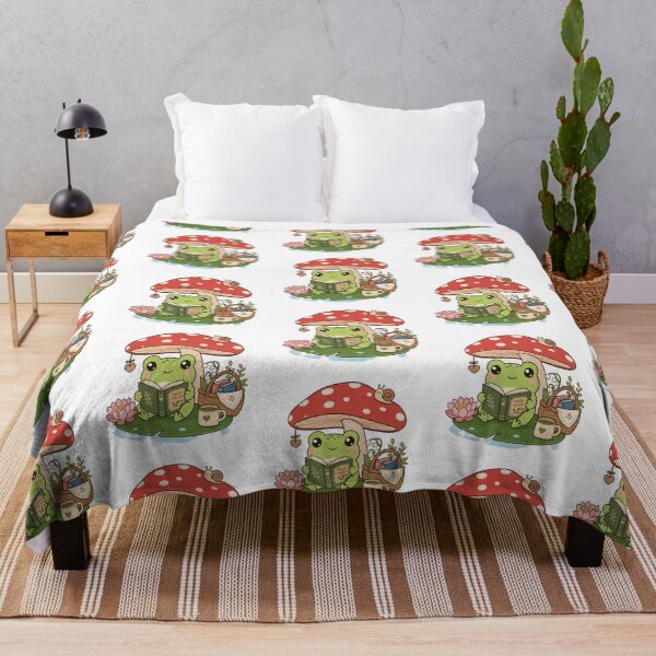 Item preview, Cute Cottagecore Reading Frog Book Lover designed and sold by CoolCrazyChaos.