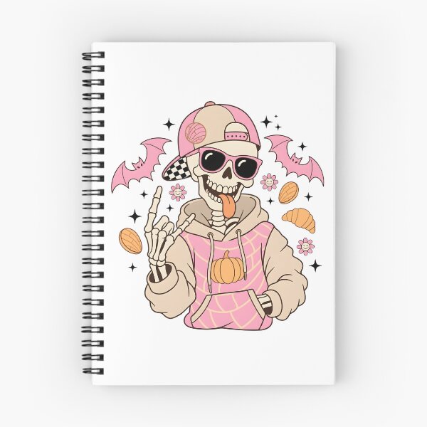 Item preview, Pan Dulce Halloween Skeleton Pink Concha designed and sold by KroghDs.