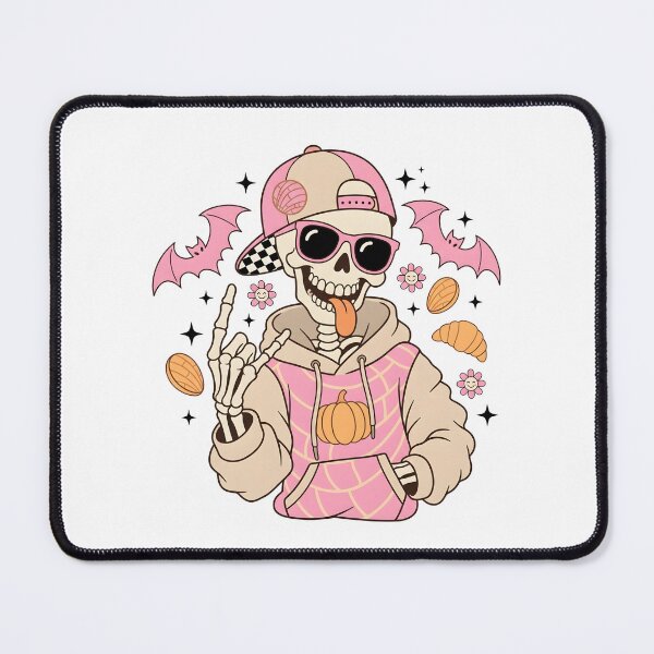 Item preview, Pan Dulce Halloween Skeleton Pink Concha designed and sold by KroghDs.