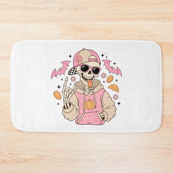 Item preview, Pan Dulce Halloween Skeleton Pink Concha designed and sold by KroghDs.