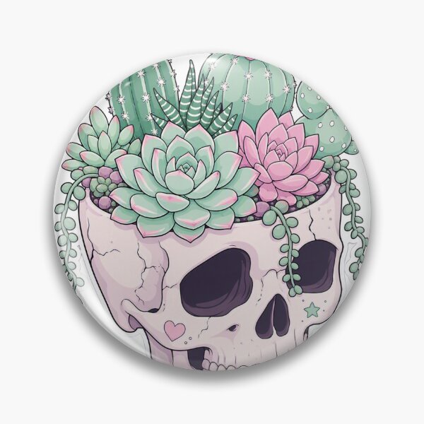 Item preview, Dead Inside But My Plants Are Thriving Funny Skull Planter designed and sold by CoolCrazyChaos.