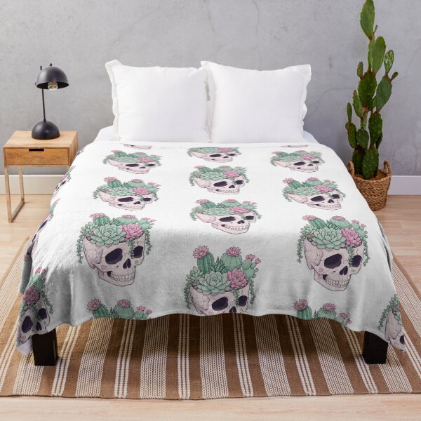 Item preview, Dead Inside But My Plants Are Thriving Funny Skull Planter designed and sold by CoolCrazyChaos.