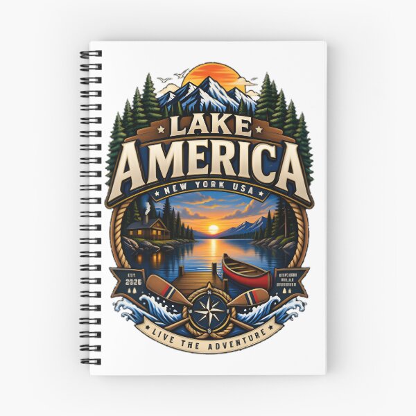 Item preview, Scenic Lake America Landscape Nature Design for Outdoor Lovers designed and sold by HMshopful.