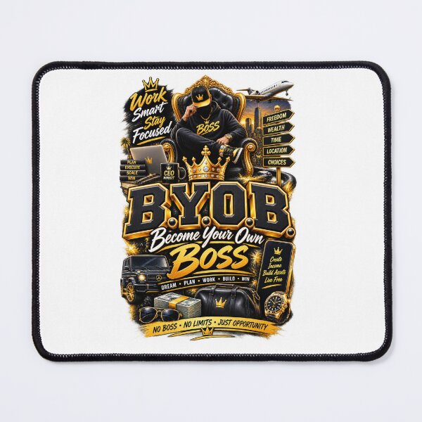 Item preview, B.Y.O.B. Become Your Own Boss – Entrepreneur CEO Motivation designed and sold by BilcoStillbaze.
