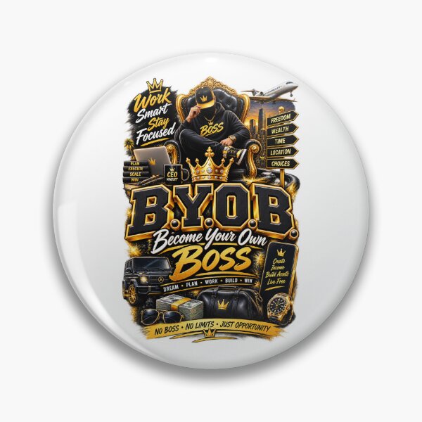 Item preview, B.Y.O.B. Become Your Own Boss – Entrepreneur CEO Motivation designed and sold by BilcoStillbaze.
