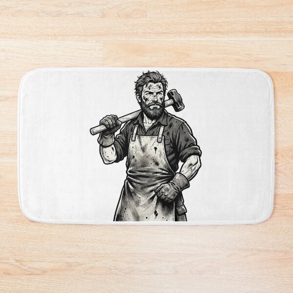 Item preview, Blacksmith Portrait With Hammer designed and sold by eduardoroa22.