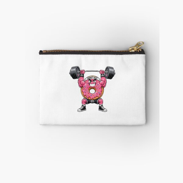 Item preview, Donut Quit Funny Gym Mascot Weightlifting Workout designed and sold by CoolCrazyChaos.