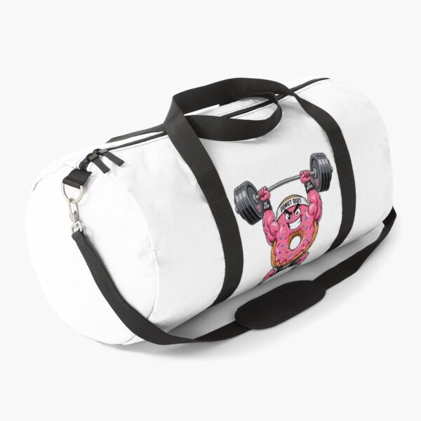 Item preview, Donut Quit Funny Gym Mascot Weightlifting Workout designed and sold by CoolCrazyChaos.
