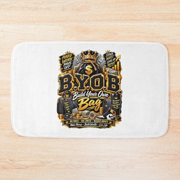 Item preview, B.Y.O.B. Build Your Own Bag – Money Mindset Entrepreneur Motivation designed and sold by BilcoStillbaze.